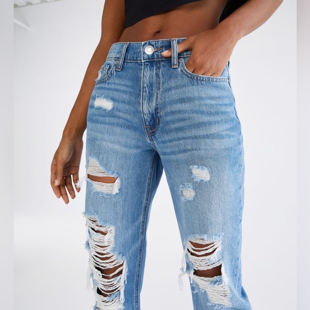 aéropostale high rise mom jeans